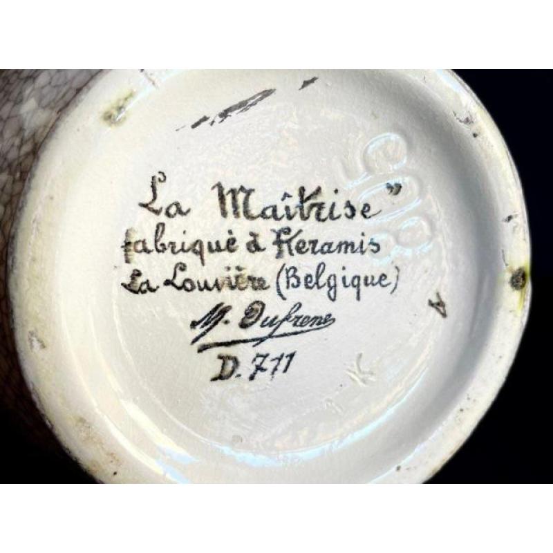 Vase Boch Keramis Maurice Dufrène La Maîtrise 1922