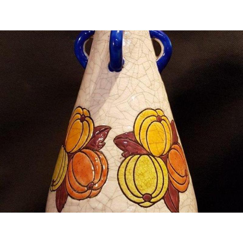 Vase En Faïence émaux Boch Keramis - Charles Catteau