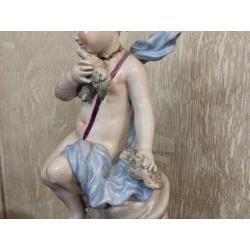 Pendule En Porcelaine De Lunéville d'époque Napoléon III