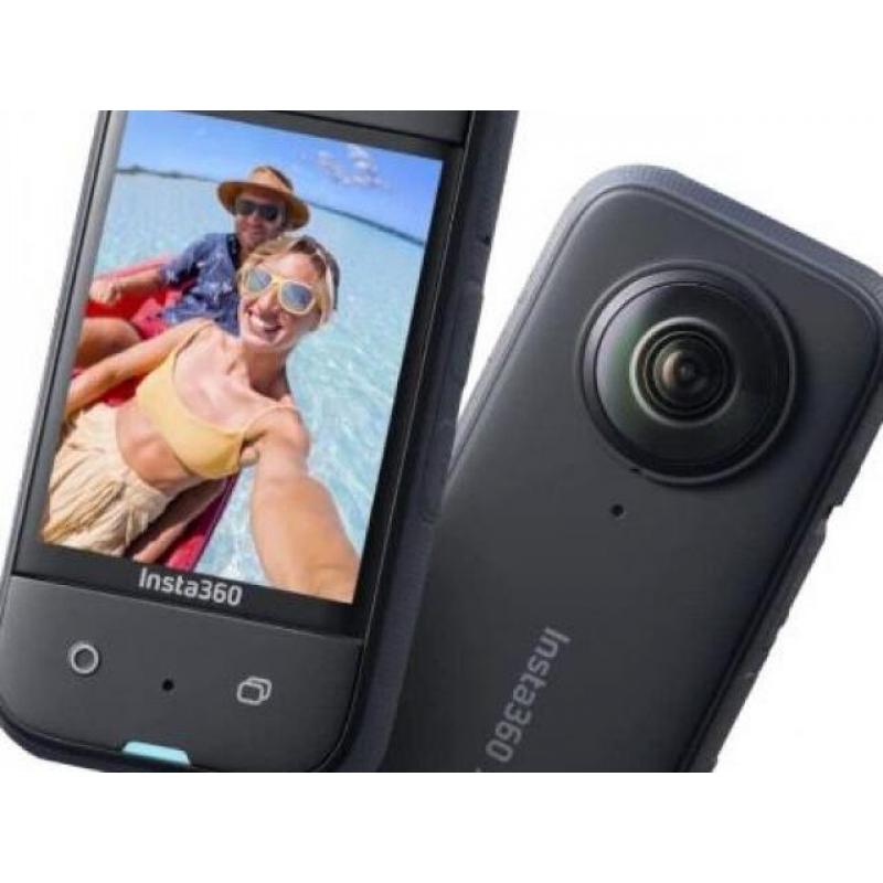 INSTA360 X3 72MP, ÉTANCHE, 5,7K 360° VR, AVEC PERCHE SELFIE."